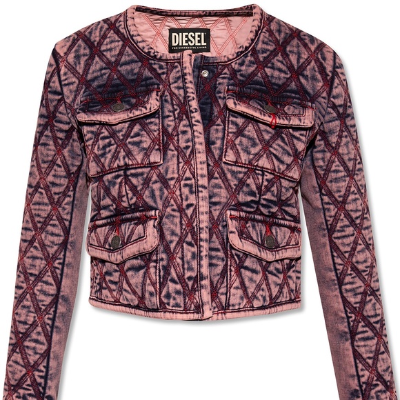 DIESEL PINK QUILTED JACKET Size S - Picture 2 of 7